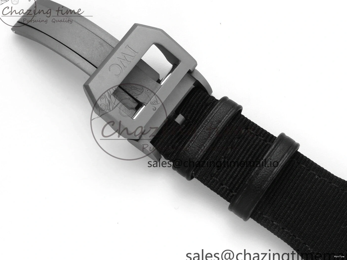 MIROTIME 1229 Durable Pilot Top Gun IW326901 M+F 1:1 Best Edition Black Dial on Black Nylon Strap MY 7003